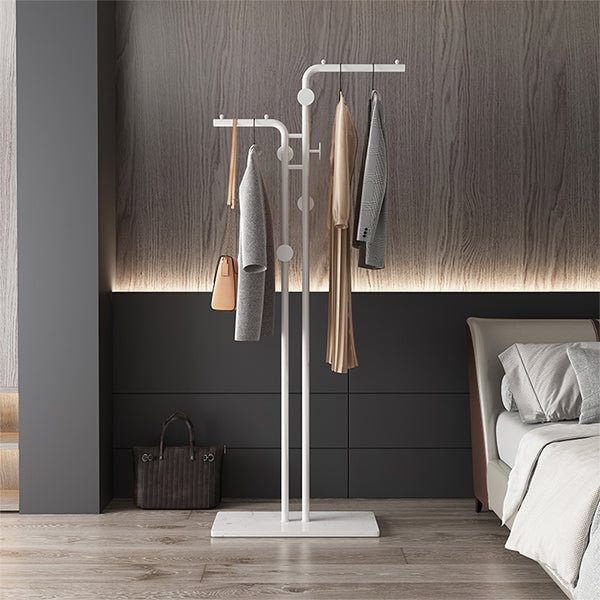 GLVEE Upgrade Nordic Light Luxury Rock Base Floor Coat Rack