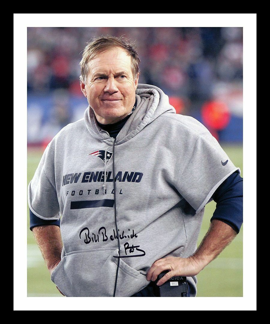 Bill Belichick - New England Patriots Autographed Signed & Framed Photo Poster painting