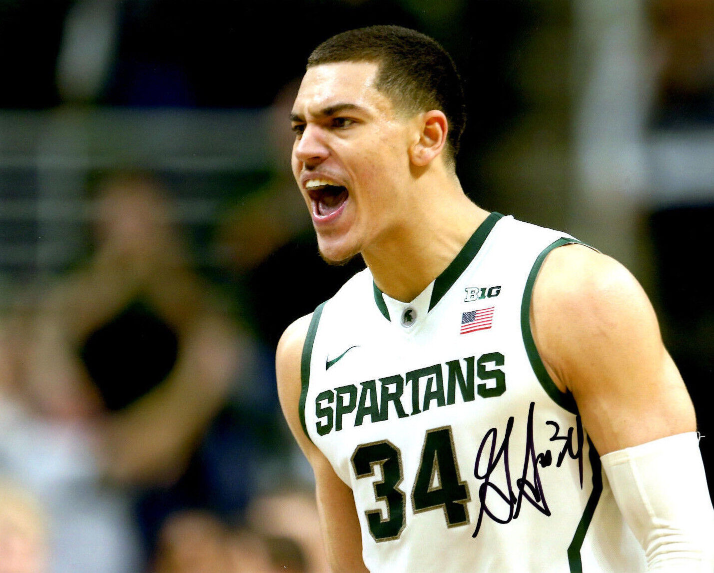 Gavin Schilling Michigan State Spartans hand autographed signed 8x10 Final Four#
