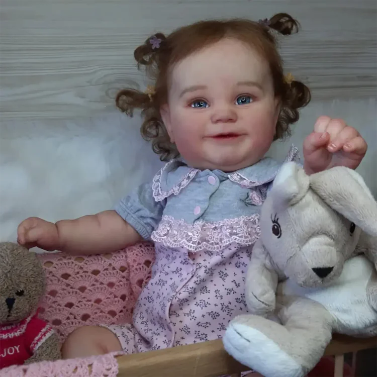 20" Realistic Reborn Toddlers Doll Girl Slasina with Brown Hair：Realistic Reborn Baby Dolls By Rsgdolls®