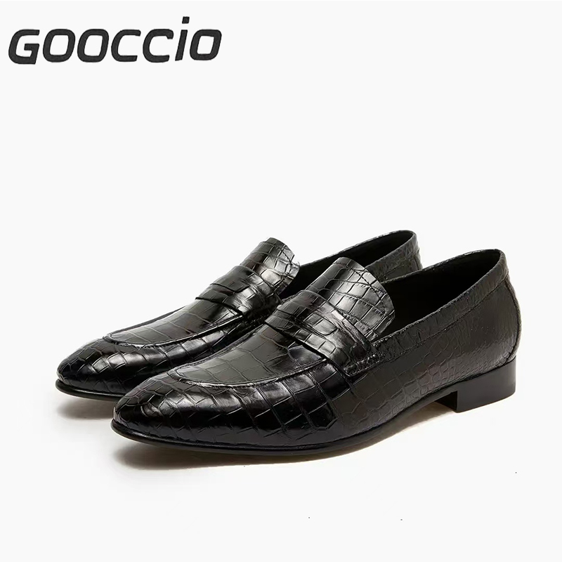 MY222 Crocodile Leather Dress Shoes/Loafer Shoes For Men GOOCCIO   