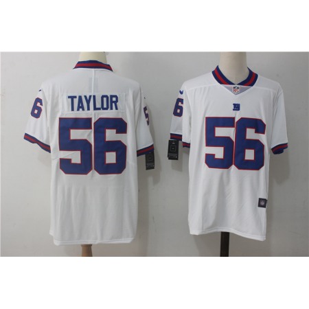 Men's  New York Giants #56 Lawrence Taylor White Vapor Untouchable Limited Stitched NFL Jersey