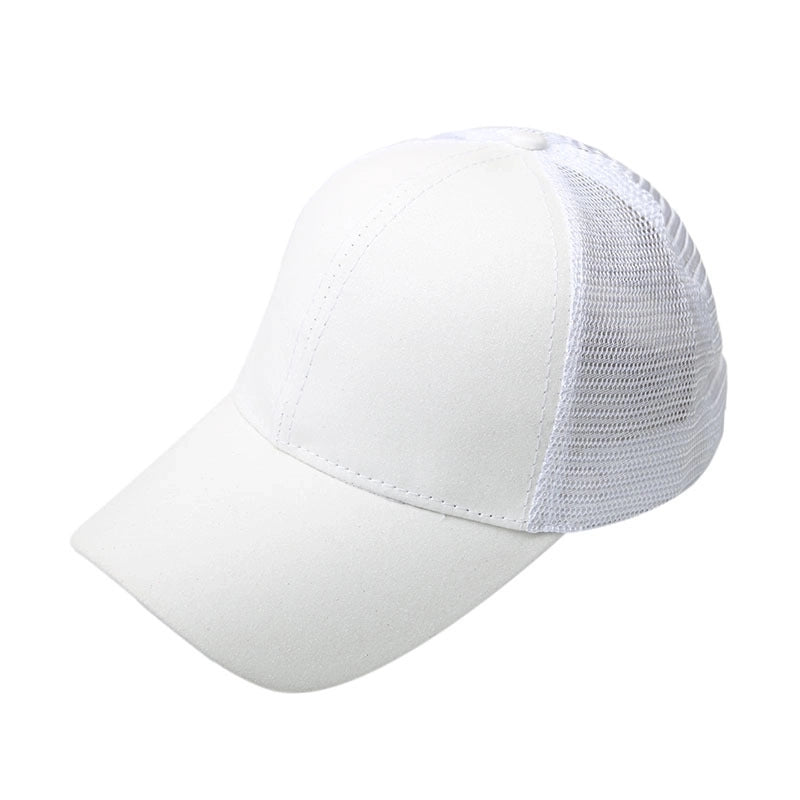 Women’s Fashion Solid Color Sequins Curved Eaves Baseball Cap