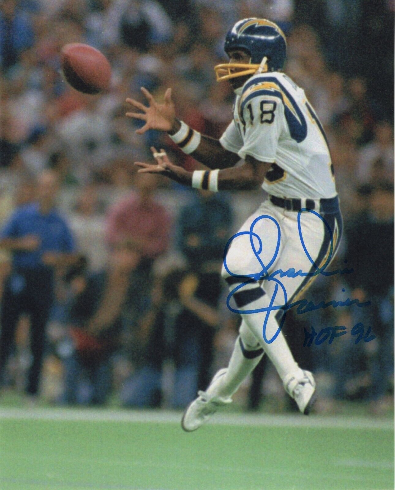 CHARLIE JOINER SIGNED AUTOGRAPH 8X10 Photo Poster painting SAN DIEGO CHARGERS HALL OF FAME #4