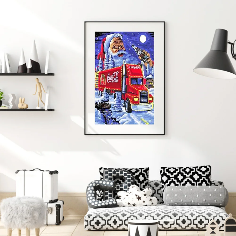 Diamond Painting - Full Round Drill - Santa Claus(30*50cm)