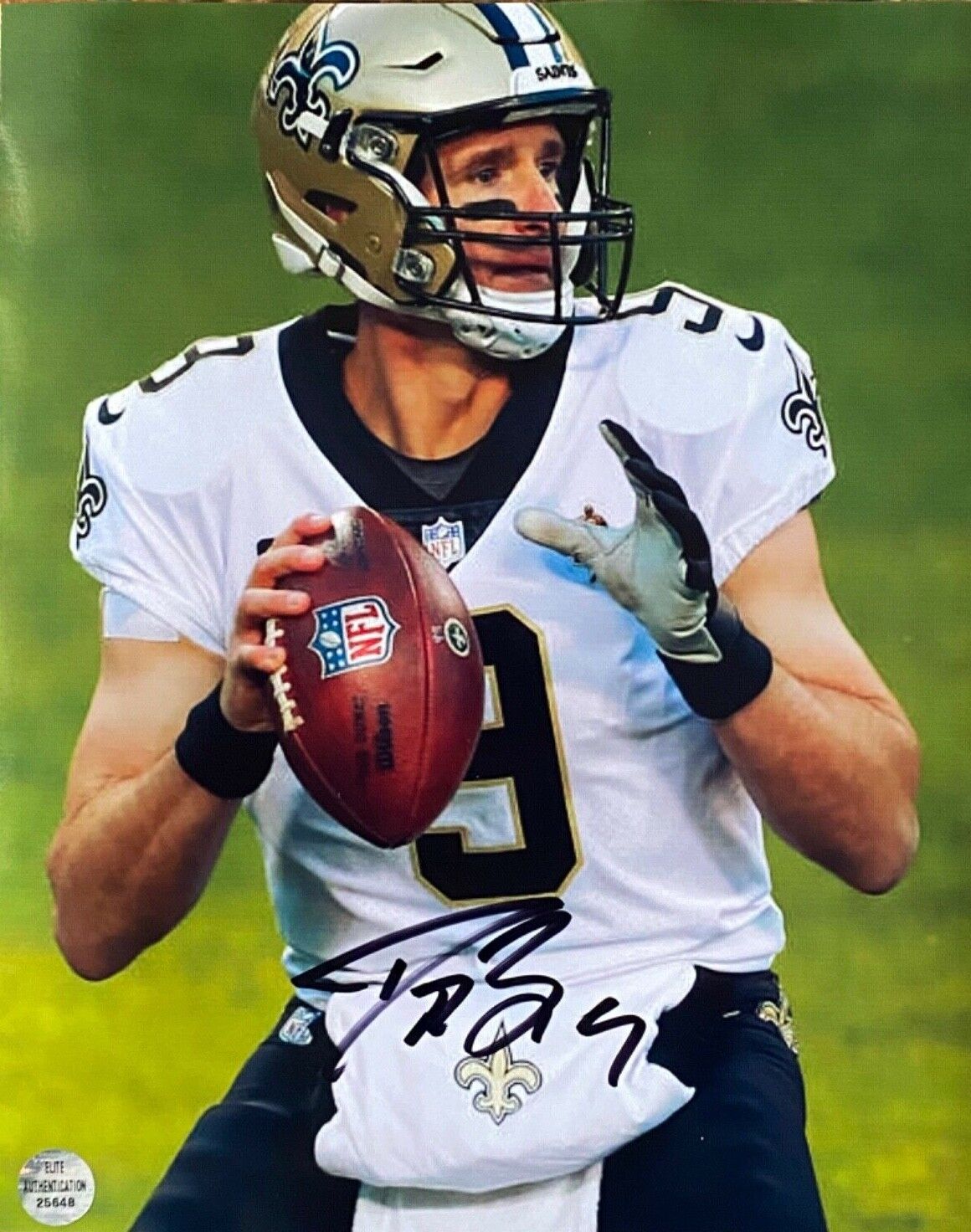 Drew Brees Signed Autographed 8x10 Photo Poster paintinggraph New Orleans Saints NFL -- COA