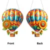 Diamond Painting Acrylic Flower Hot Air Balloon Hanging Pendant Kit