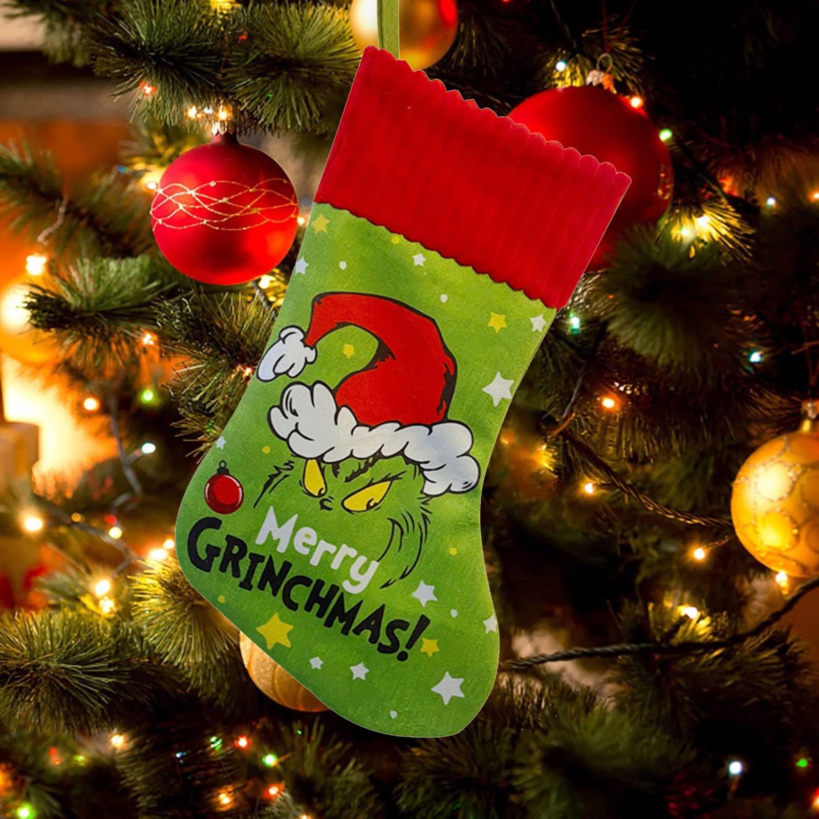 I'm The Mean One Grinch Green Plaids Pajamas Sets for Families