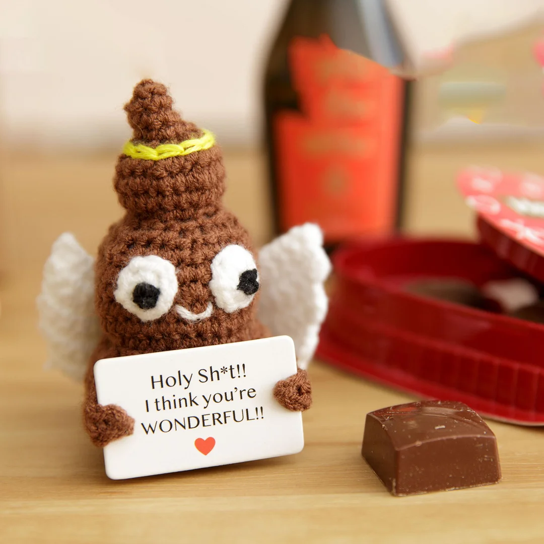 Handmade Emotional Support Crochet Poo Plush