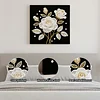 DIY Pearl Painting Rose for Home Decor with Frame(25x25cm)