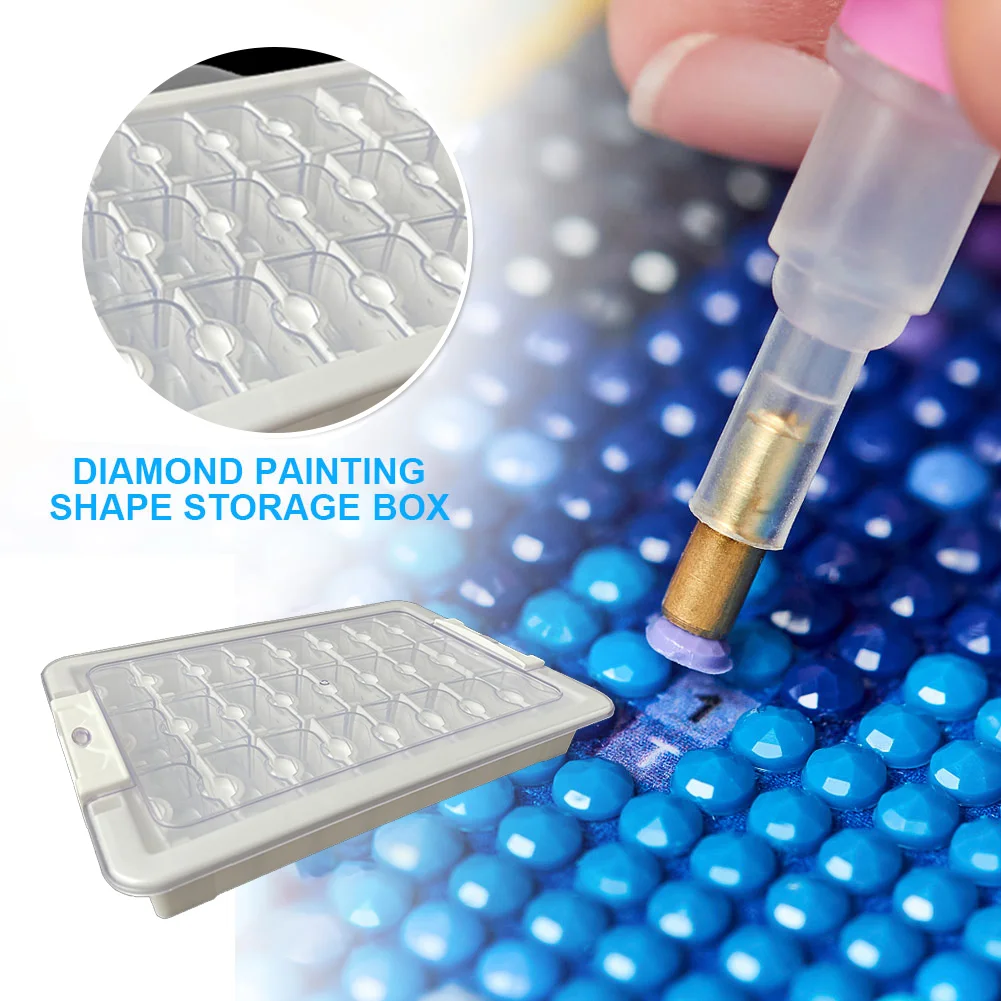 24 Grid Diamond Painting Bead Storage Containers Bead Organizers and Dot Storage