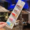 5PCS Colorful Drift Shimmers Transparent Barrettes Set for Kids