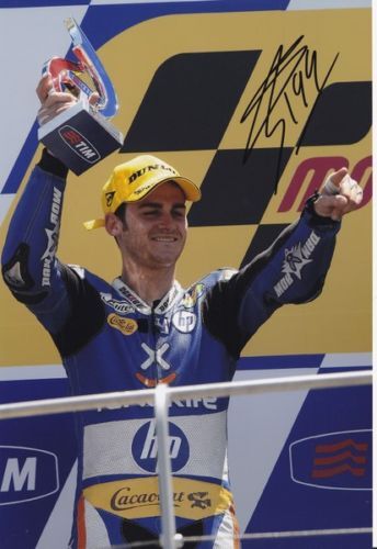 Moto2 Sergio Gadea Signed Photo Poster painting 12x8 2010.