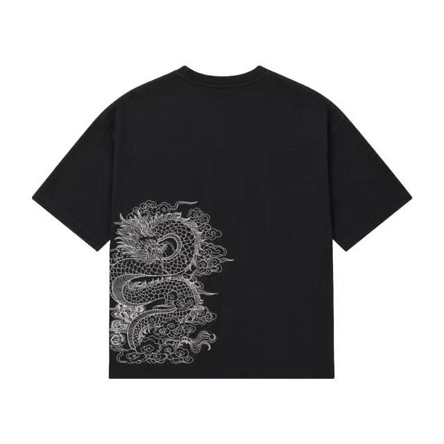 “Afterglow” Dragon Tee - Black