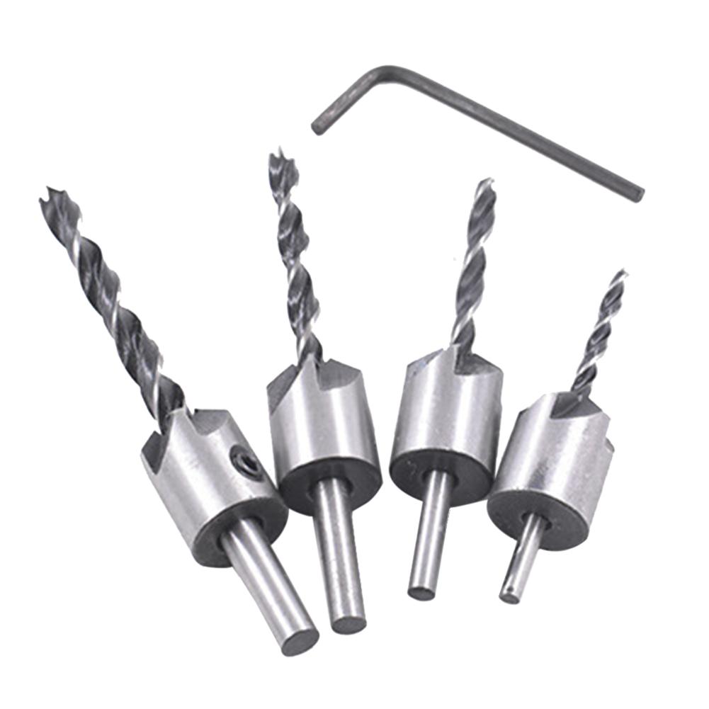 

Countersink Drill Woodworking HSS Drill Bit Kit for Drilling Holes (4pcs), 501 Original