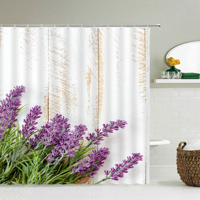 

Shower Curtain – Flowers lavender-180*180cm, 501 Original