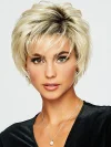 Women Brown Short Straight Hair Wigs