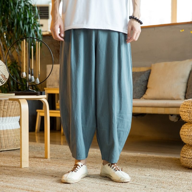 2020 Summer Autumn Korean Casual Pant Men Elastic Waist Full-length Harem Pant Men Japanese Sweatpants Male Trousers Streetwear