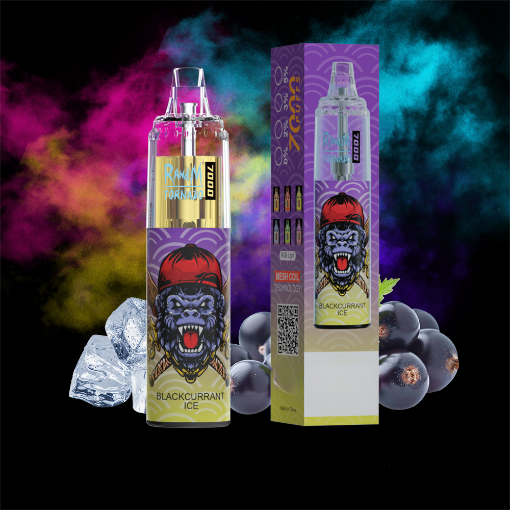 Randm Tornado 7000 Schwarzes Johannisbeereis  fumotvapeshop