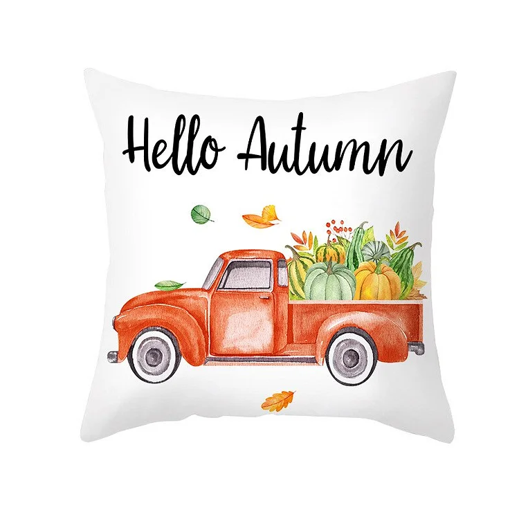 Home Decor Thanksgiving Pillowcase Maple Pumpkin Pillowcase Thanksgiving Fall Maple Decor Pillowcase