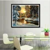 Beautiful Snow Scenery  | Full Round Diamond Painting Kits