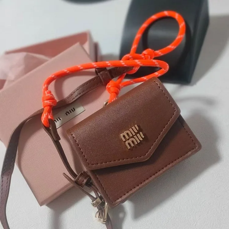 New brown pendant small square bag women's bag accessories