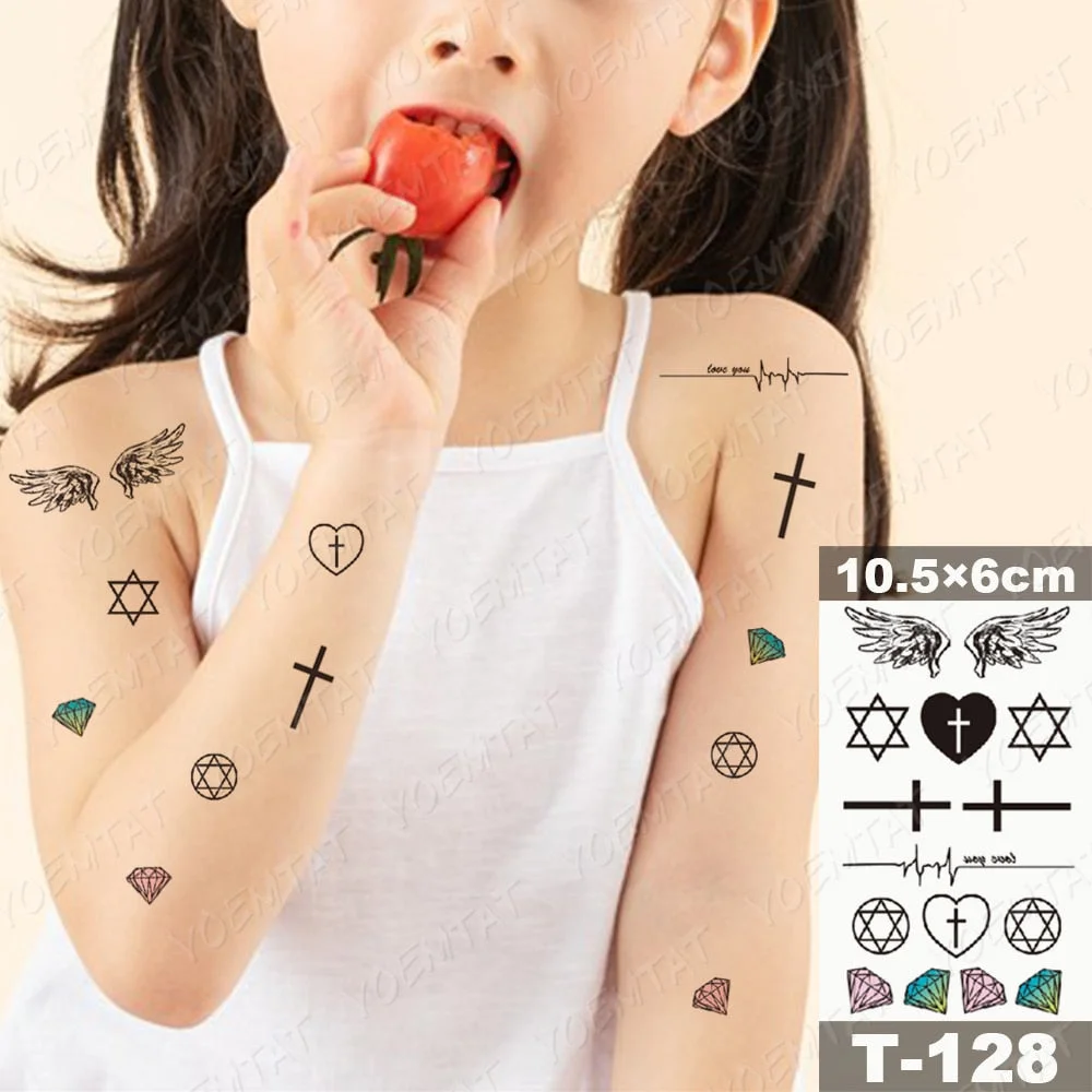 Waterproof Temporary Tattoo Sticker Moth Butterfly Wolf Snake Deer Panda Animal Flash Tatto Women Men Kids Body Art Fake Tattoos