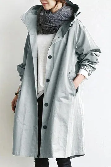Brownm Autumn Windbreaker Mid-length Small Temperament Waist-controlled Women's Woolen Coats