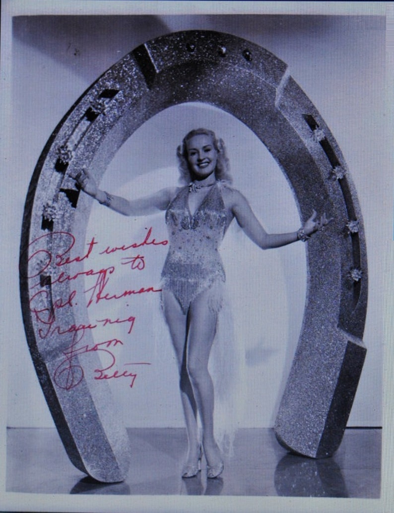 BETTY GRABLE Authentic Hand-Signed 8x10 Autographed Photo Poster painting wCOA