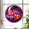 2D Flat DIY Pumpkin Diamond Art Pendant Double-Sided Diamond Painting Set