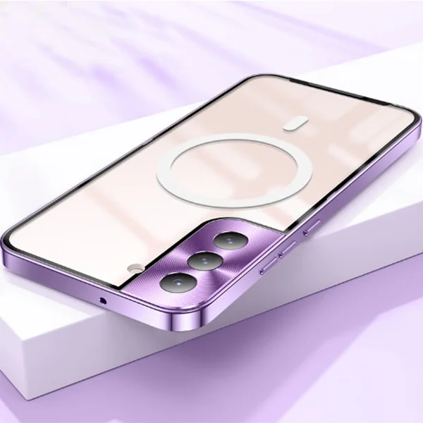Suitable for Samsung S22/S21 ultra-thin metal magnetic mobile phone case