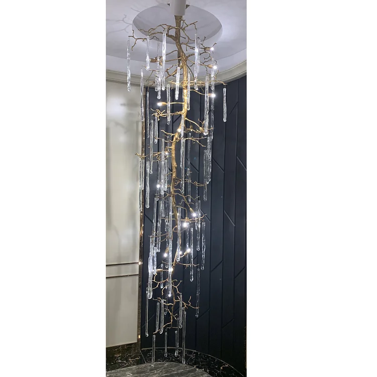 Willow Branching Glass Foyer Chandelier Vjlight
