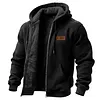 Men's Vintage Western Cowboy Fleece Pocket Full Zip Long Sleeve Hoodie Jacket by Inlyline