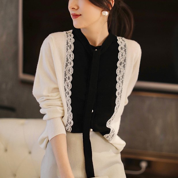 White-Black Paneled Shift Casual Shirts & Tops