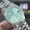 Rolex Day-Date m128396TBR 36mm Ice Blue diamond-set Dial Diamond Bezel (36mm) Super Clone