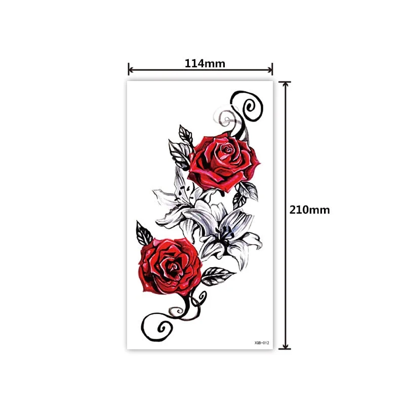 Full Arm Tattoo Sticker Creative Personality Small Full Arm Temporary Tattoo Original Waterproof Sweat Lasting Tattoo Sticker