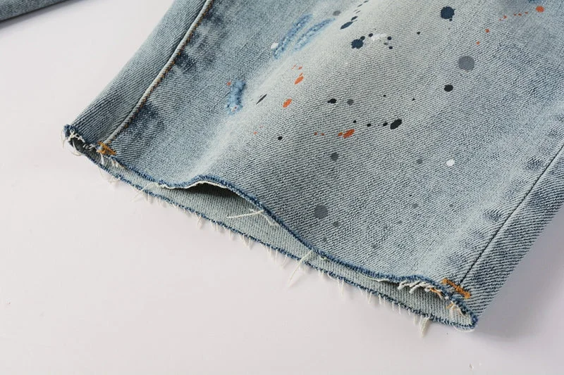 Purple Fashion Jeans 5071