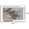 Flowers and birds | Full Round Diamond Painting Kits