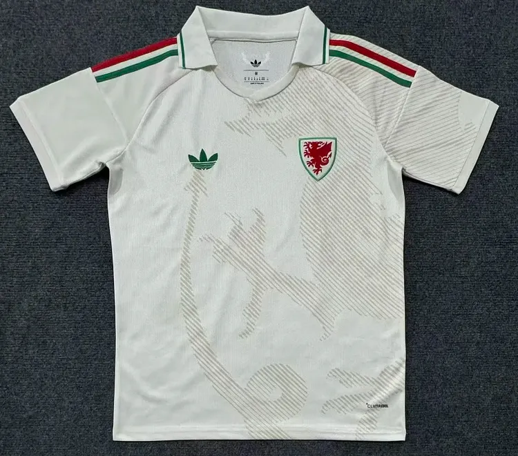 Wales away fan version football jersey 26-27, 1:1 Thai quality
