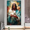 Jesus Schaf 5d DIY Diamant Kunst Malerei Kit Quadrat Vollbohrer Dimond Art 45x75cm