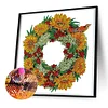 >SALE<5D DIY Partial Special Shaped Drill Diamond Painting Sunflower Wreath Kit30x30cm