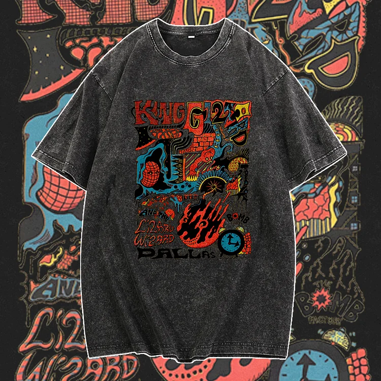 Davidhawaii100% Cotton Casual Men's Fun Abstract Street T-Shirt - 100% Cotton