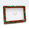 Chirstmas DIY Building Block Photo Frame Kit,Creative Handmade Assembled Photo Frame Handmade Craft Gift Home Tabletop Display Decor