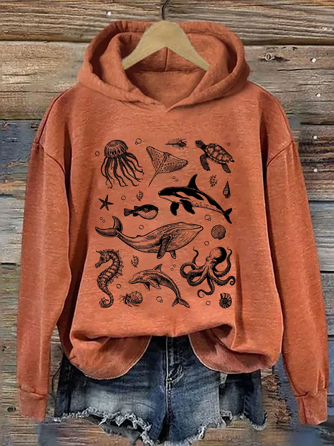 Sea Animals Hoodie
