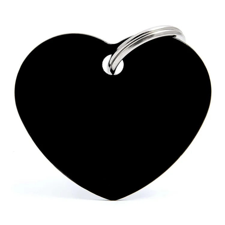 Big Aluminium Black Heart