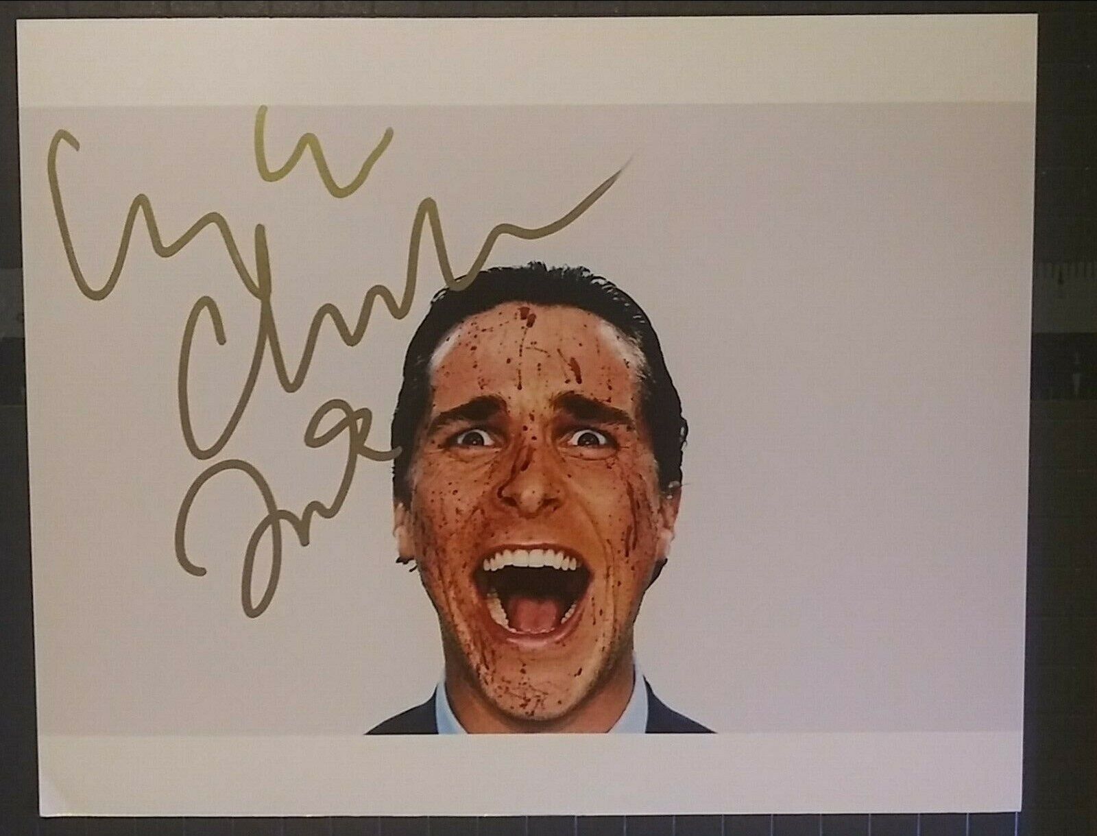 Christian Bale signed 8x10