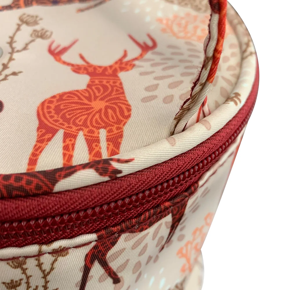 Yarn Crochet Hook Bag Knitting Needles Sewing Tools Tote Case (14.5x14cm)