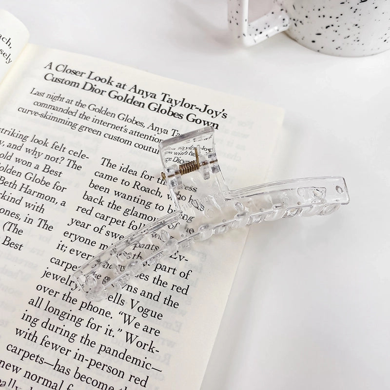 Minimalist Solid Color Arylic Hair Claws