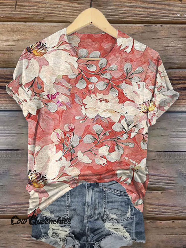 Vintage Art Print T-Shirt Multicolor / S