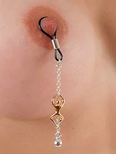 Pornhint Desire Nipple Rings in Silver Non Piercing New